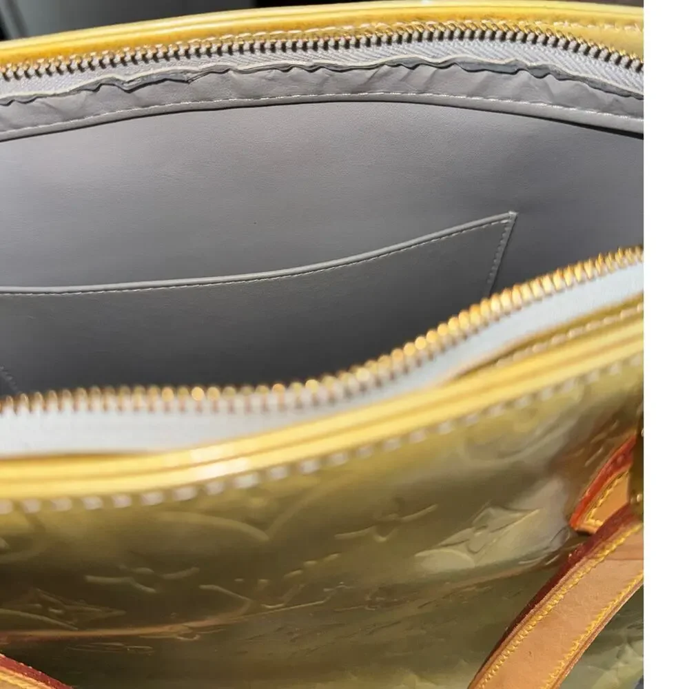 Authentic Louis Vuitton Houston‎ Tote Bag Purse Vernis Patent Leather